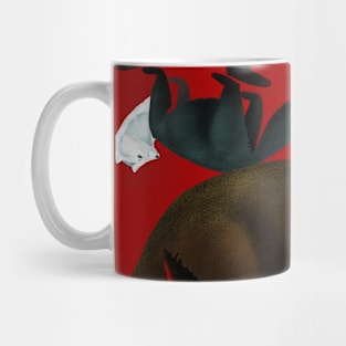 Sable Zibellina Marten Vintage Red Mug